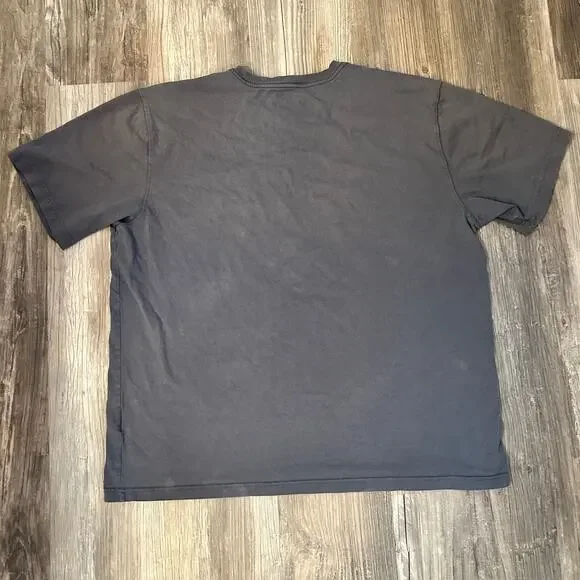 Carhartt Men's 2XL Short Sleeve Loose Fit T Shirt Gray Pocket Work Shirt - Picture 2 of 7